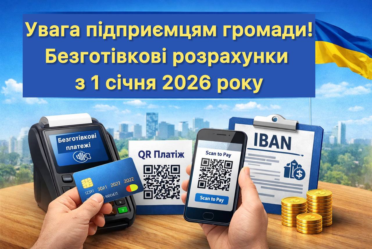 ДО УВАГИ ПІДПРИЄМЦІВ ГРОМАДИ!