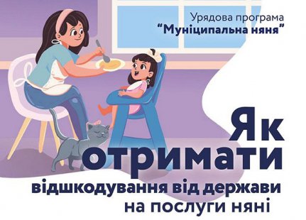 Відшкодування вартості послуги з догляду за дитиною “муніципальна няня”