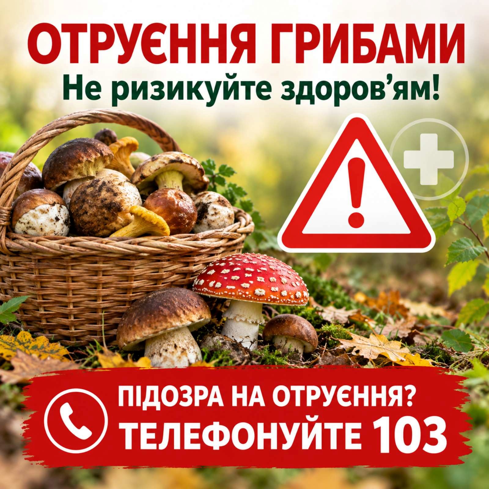 Отруєння грибами: як уберегтися та що робити у разі небезпеки